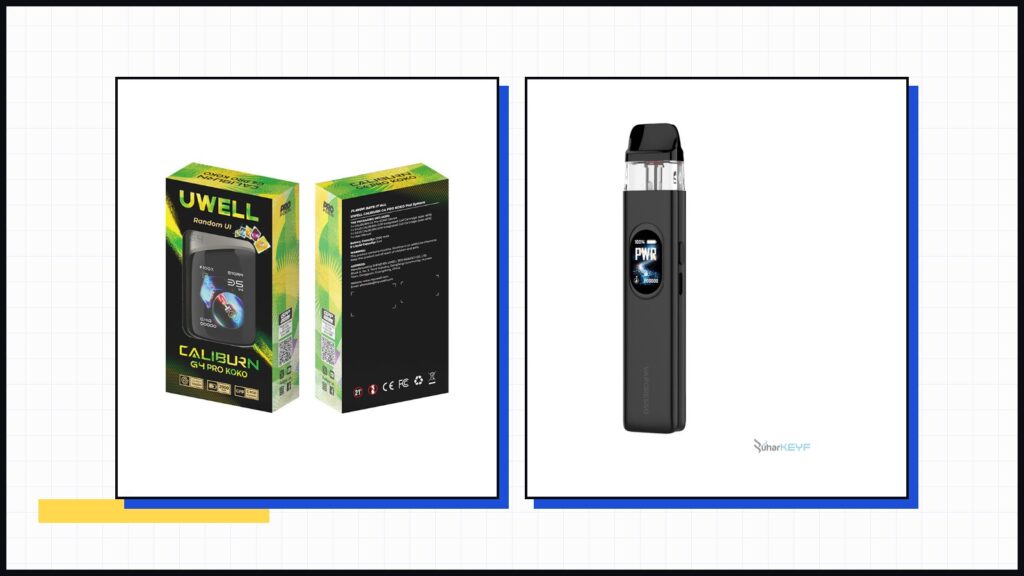 Einsteiger-Pod-Systeme Uwell Caliburn G4 Pro KOKO und Vaporesso XROS 6